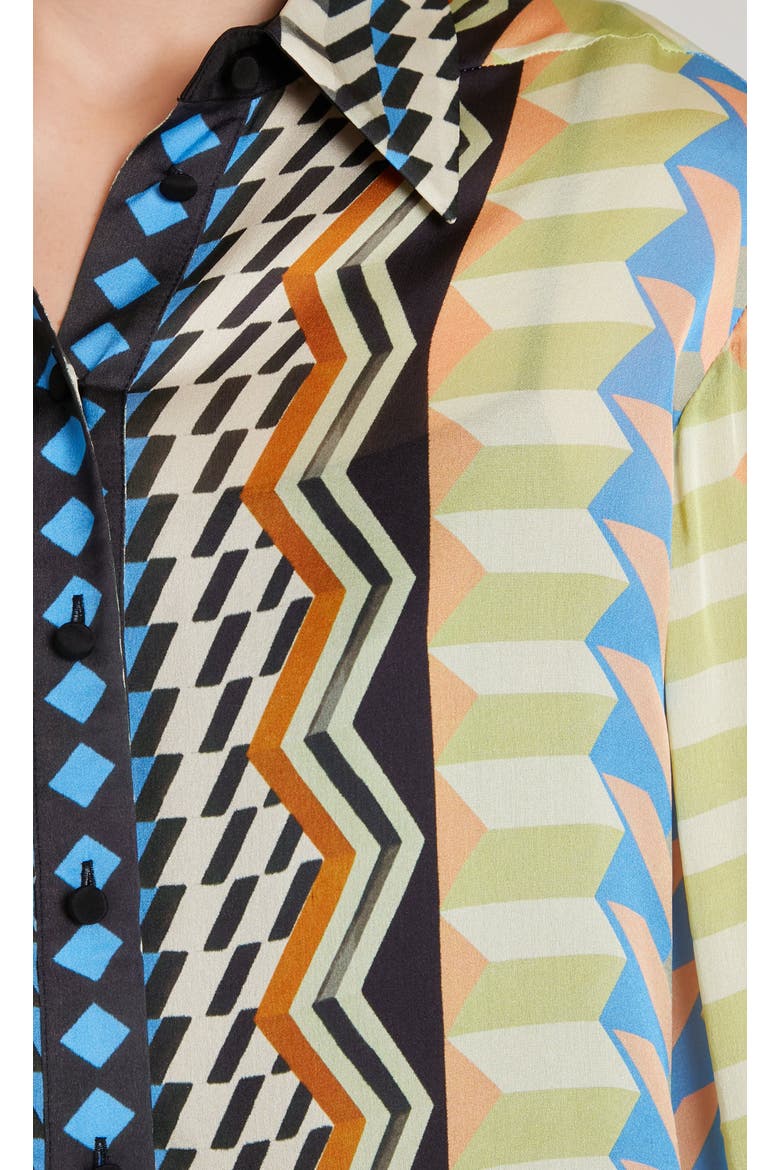 Meryl Shirt, Alternate, color, Provence Blue Mix