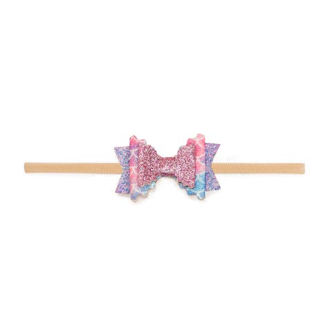 Sparkling Mermaid Bow Baby Headband (Baby)
