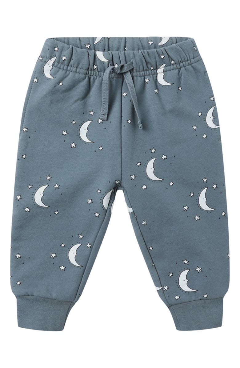 QUINCY MAE Relaxed Stretch Organic Cotton Fleece Sweatpants, Main, color, Ocean