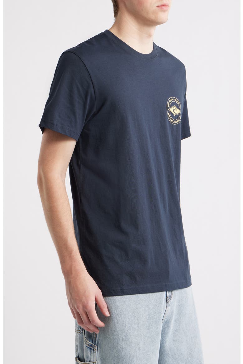 Logo Graphic T-Shirt, Alternate, color, DARK NAVY