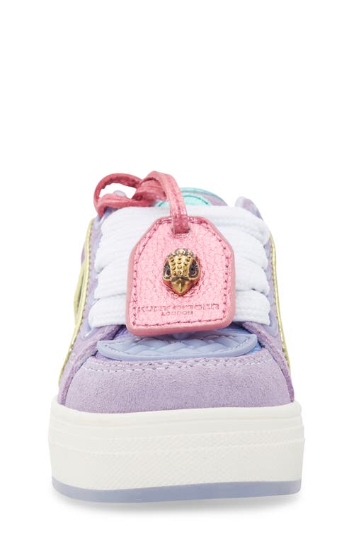 Kurt Geiger London Kids' Mini Southbank Platform Sneaker In Purple
