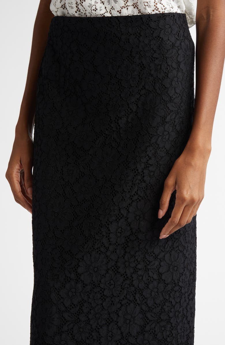 Proenza Schouler Jasmine Stretch Floral Lace Skirt, Alternate, color, 