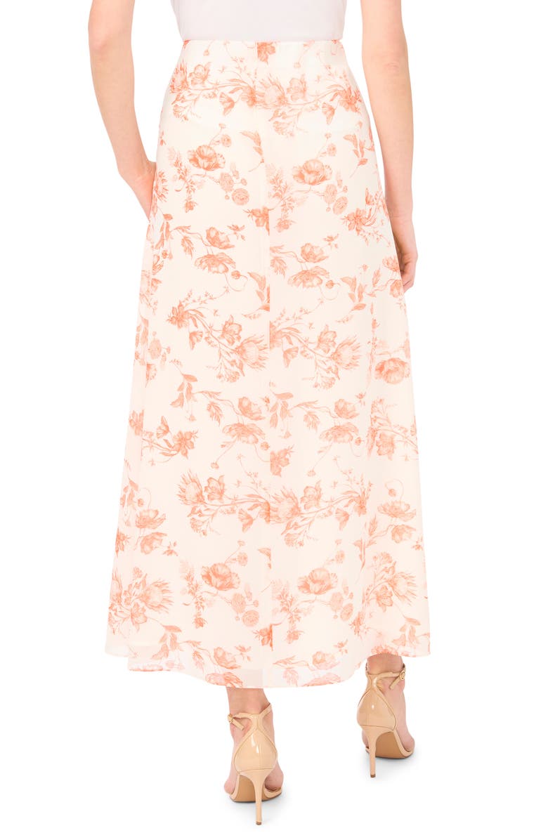 Ted Baker Floral Maxi Skirt, Alternate, color, Papaya Punch