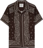 MIDNIGHT RODEO x La Porte Bandana Print Camp Shirt