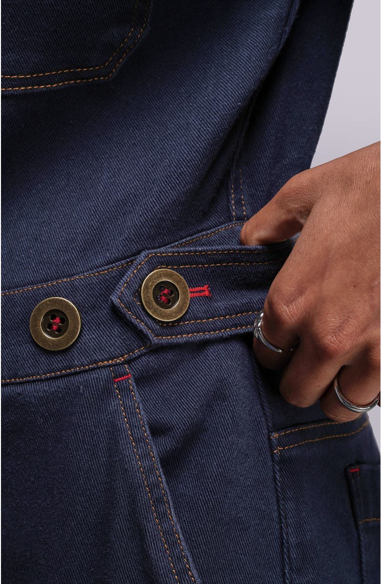 WILDFANG The Essential Denim Long Sleeve High Waisted Coverall, Alternate, color, Navy