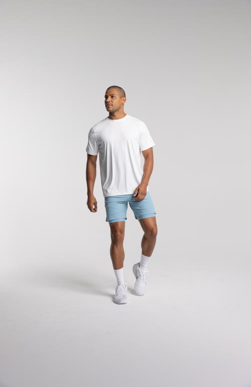 Avi Performance Pickleball Short Sleeve In White Lotus