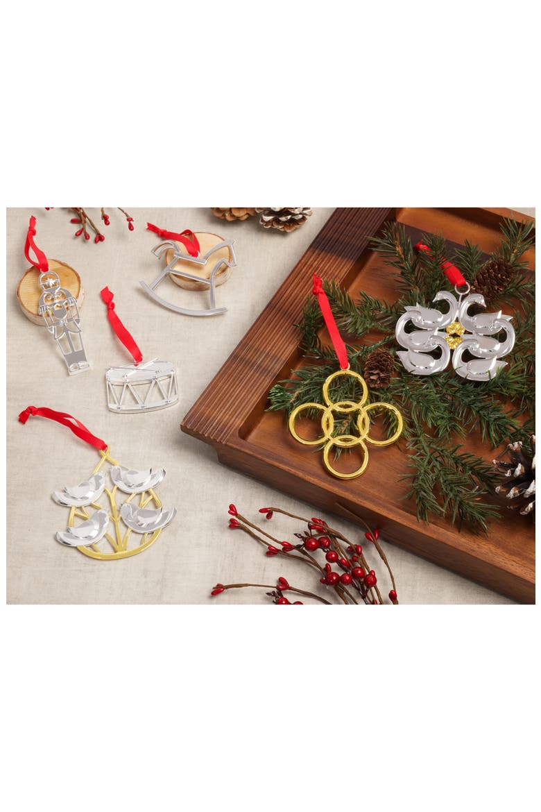 Twelve Days of Christmas Ornament, Alternate, color, SILVER