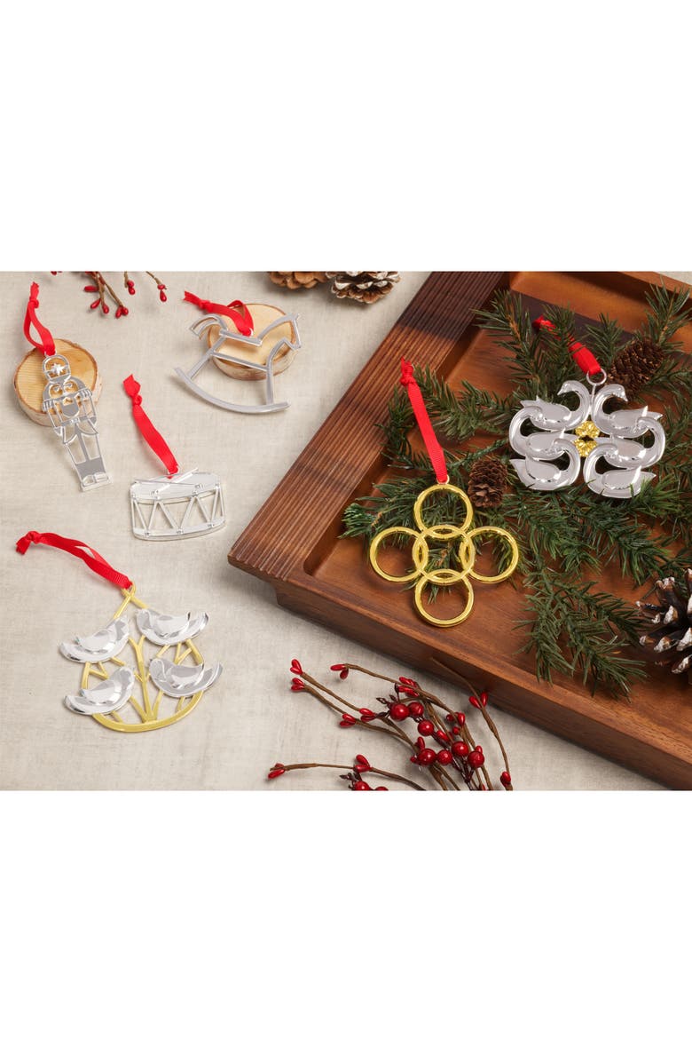 Nambé Twelve Days of Christmas Ornament, Alternate, color, Silver