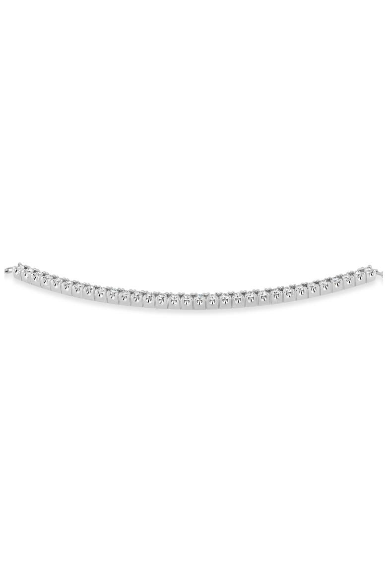 18K Gold Audrey Diamond Curve Bar Necklace, Alternate, color, 18K WHITE GOLD