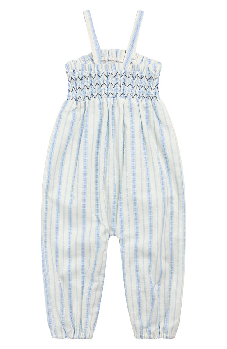 miles Smocked Bodice Organic Cotton Jumpsuit, Alternate, color, 