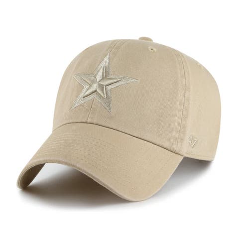 Men's '47  Khaki Dallas Cowboys Tonal Clean-Up Adjustable Hat