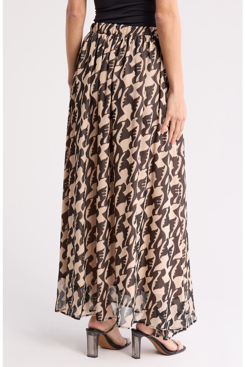 Mesh Maxi Skirt, Alternate, color, BLACK