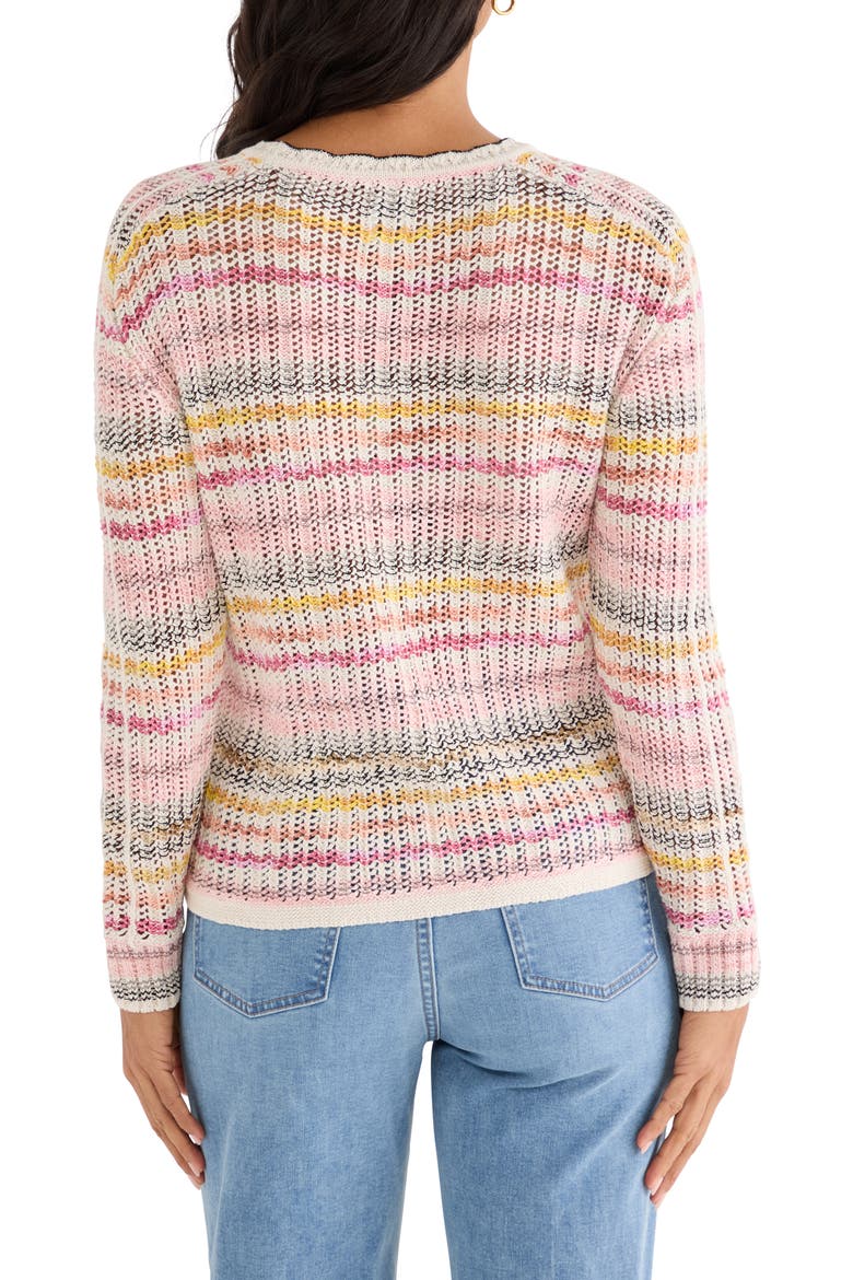 Stripe Sweater, Alternate, color, PINK MULTI