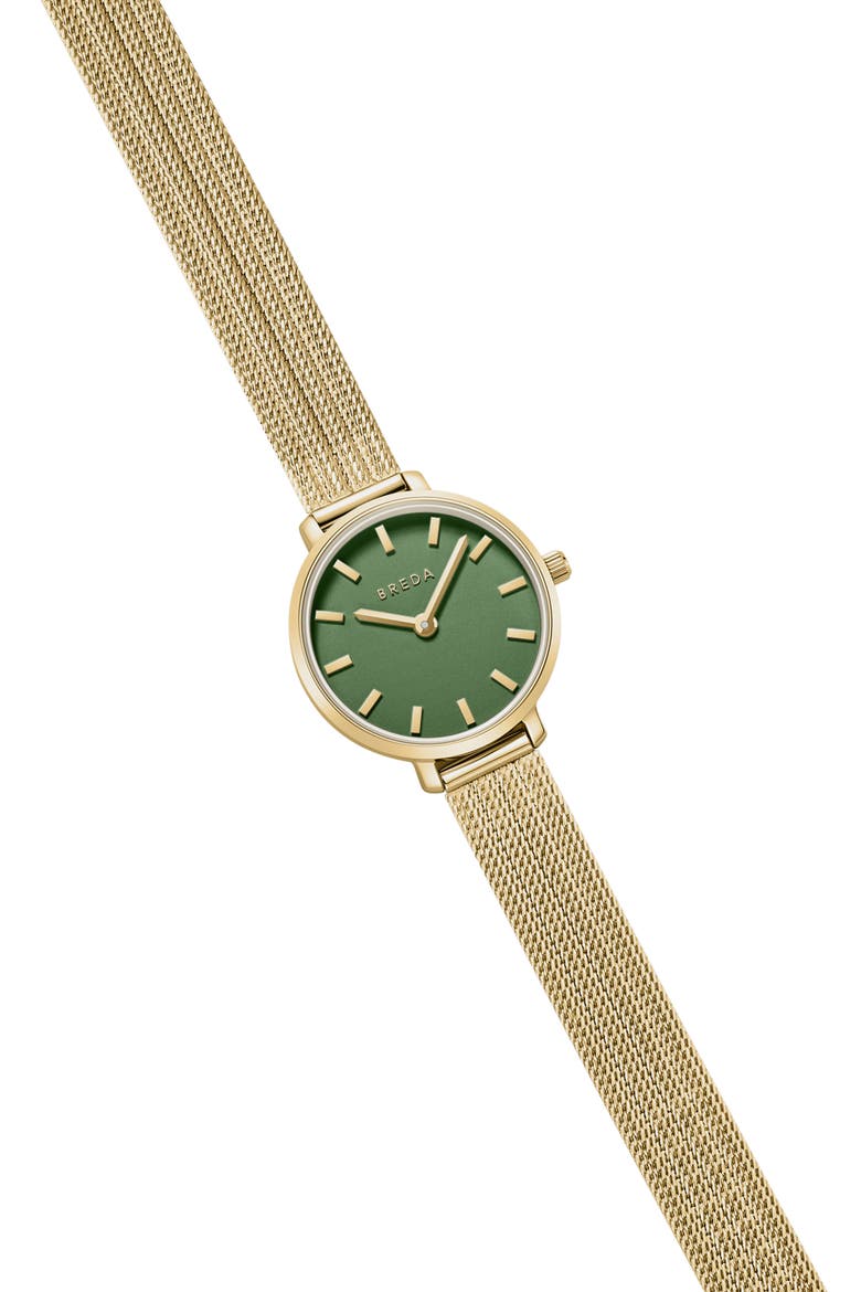 Beverly Mesh Strap Watch, 25mm, Alternate, color, GOLD