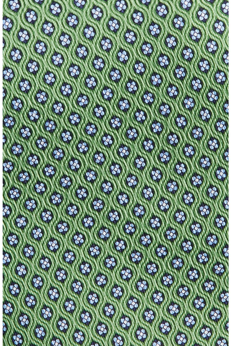Floral Silk Tie, Alternate, color, GREEN