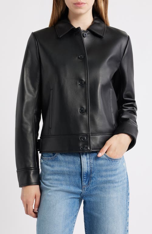 Ralph Lauren Lauren Leather Jacket In Black