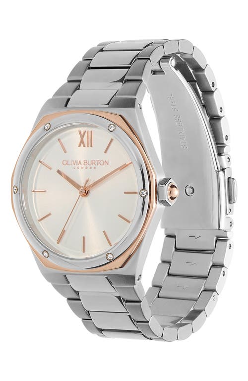 Olivia Burton Sports Luxe Hexa Bracelet Watch, 33mm In Metallic