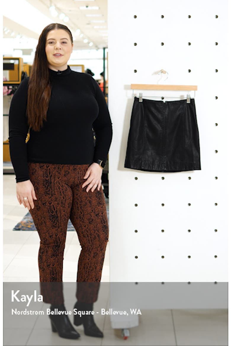 Modern Femme Faux Leather Miniskirt video