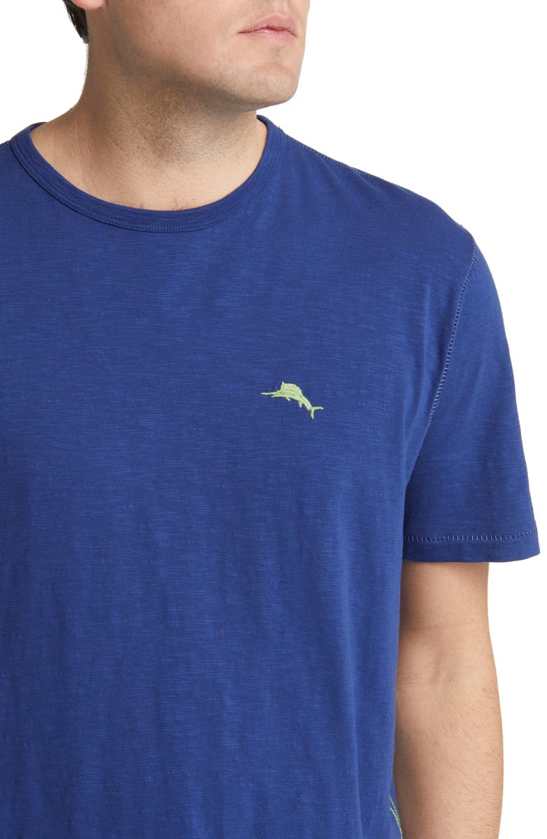 Tommy Bahama Happiest Surf On Earth Organic Cotton Graphic Tee, Alternate, color, Kingdom Blue