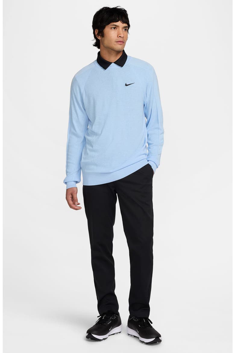 The Tour Golf Sweater, Alternate, color, PSYCHIC BLUE/ BLACK
