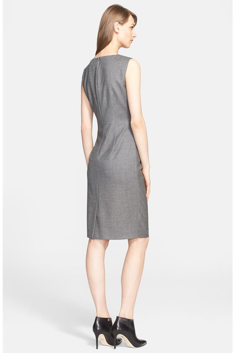 'Terry' Wool Blend Sheath Dress (Nordstrom Exclusive), Alternate, color, LIGHT GREY