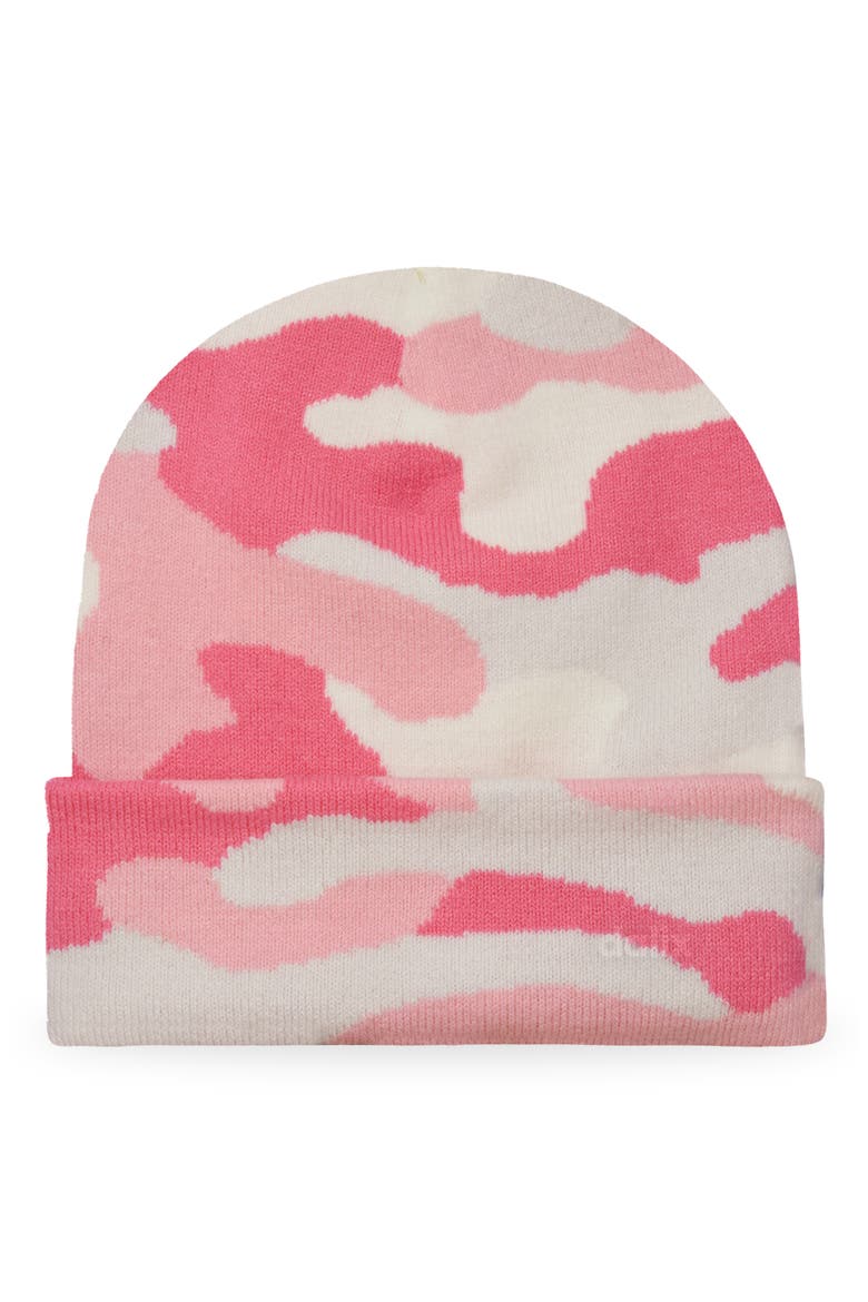 Salty Beanie Cap, Alternate, color, Pink Camo
