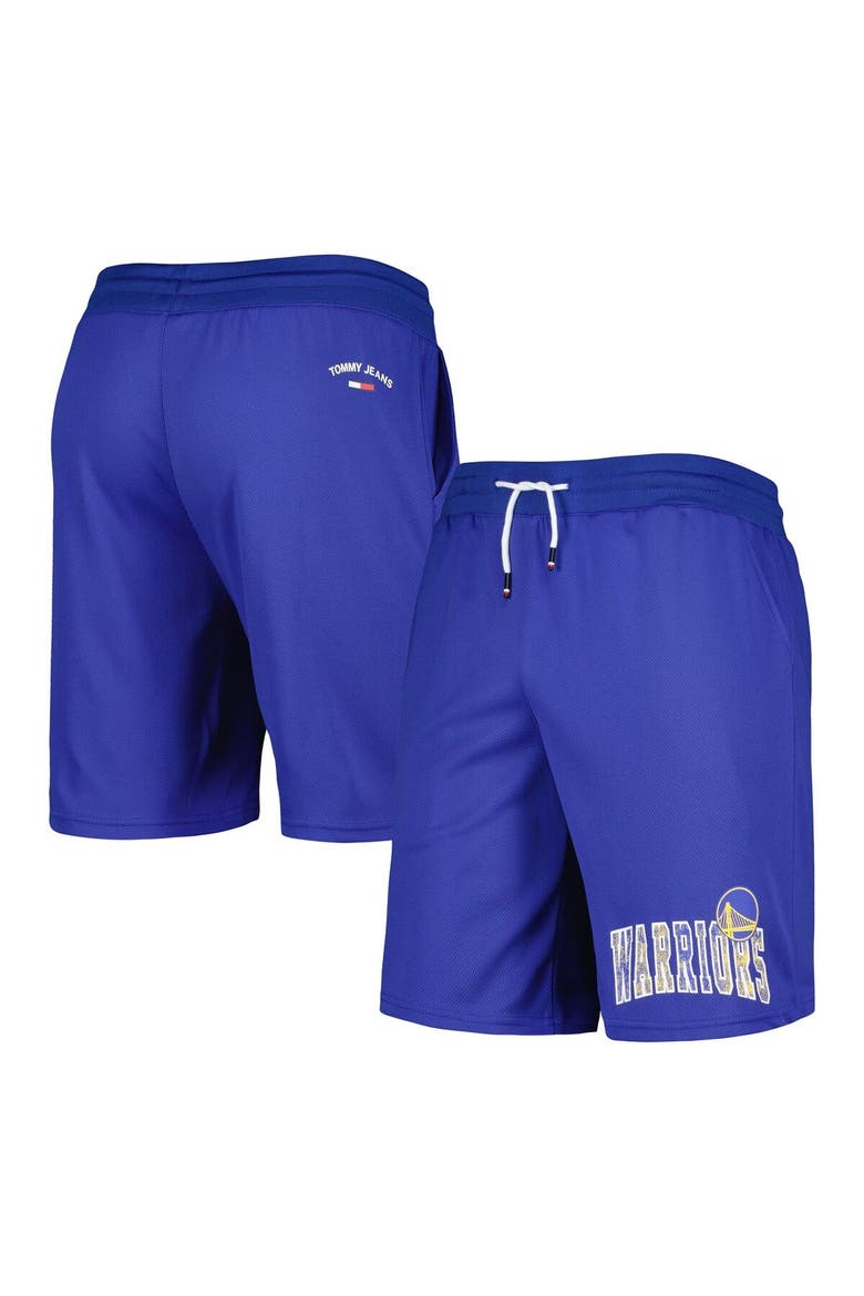 Men's Tommy Jeans Royal Golden State Warriors Mike Mesh Basketball Shorts, Main, color, Royal