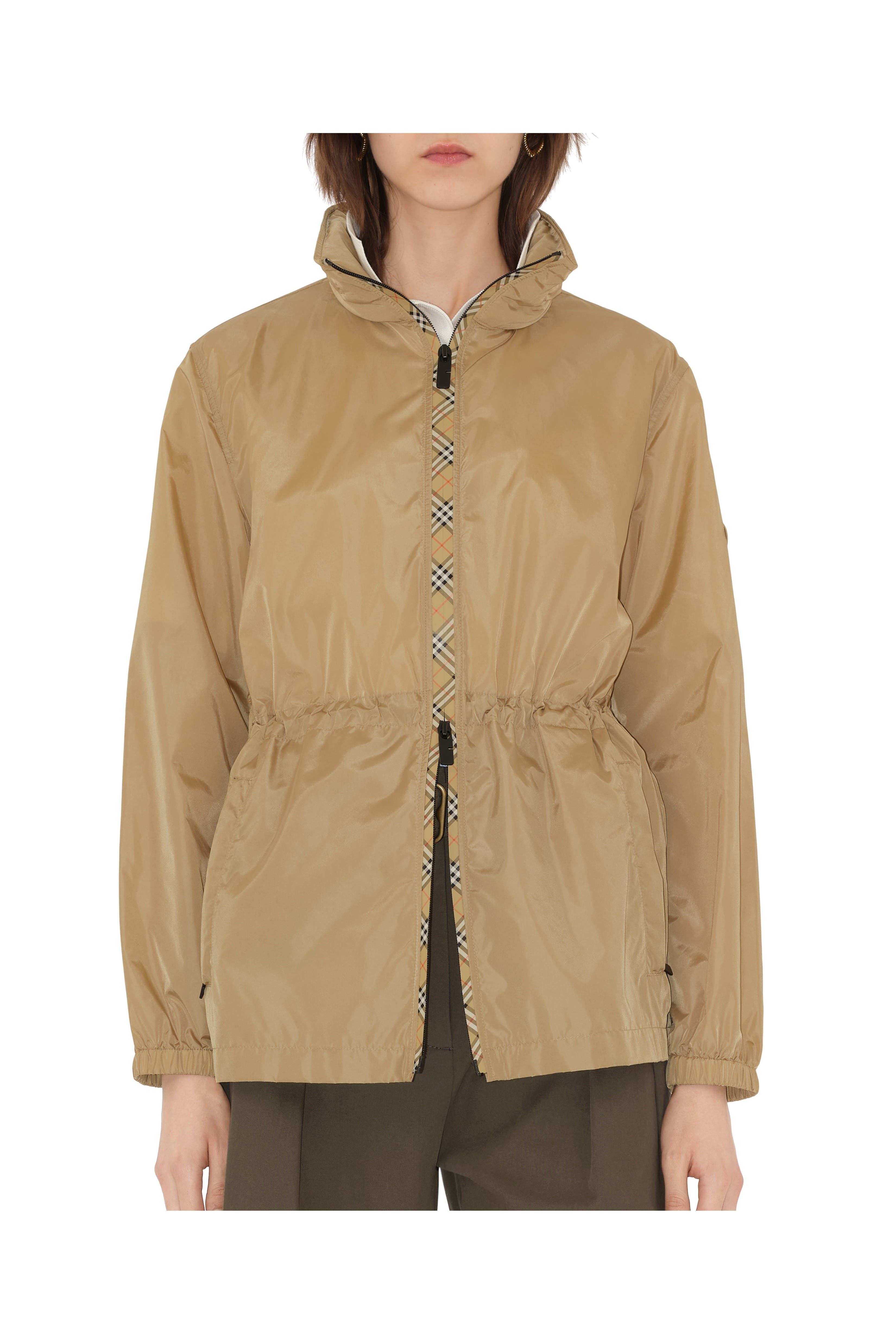 Short Checker-tape Nylon Parka - image 2