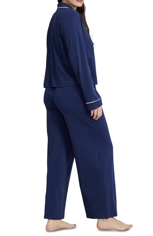 Polo Ralph Lauren Jersey Pajamas In Blue