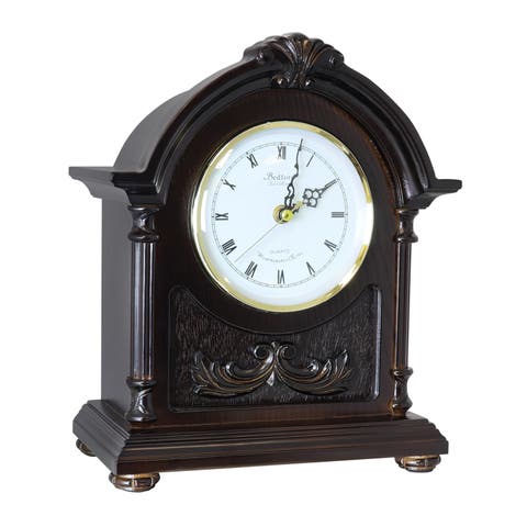 Wood Mantel Clock with Chimes