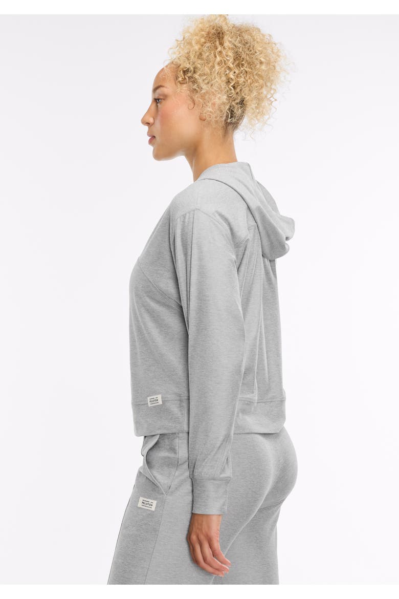 Dreamblend Curved Yoke Pullover Hoodie, Alternate, color, Light Heather Grey
