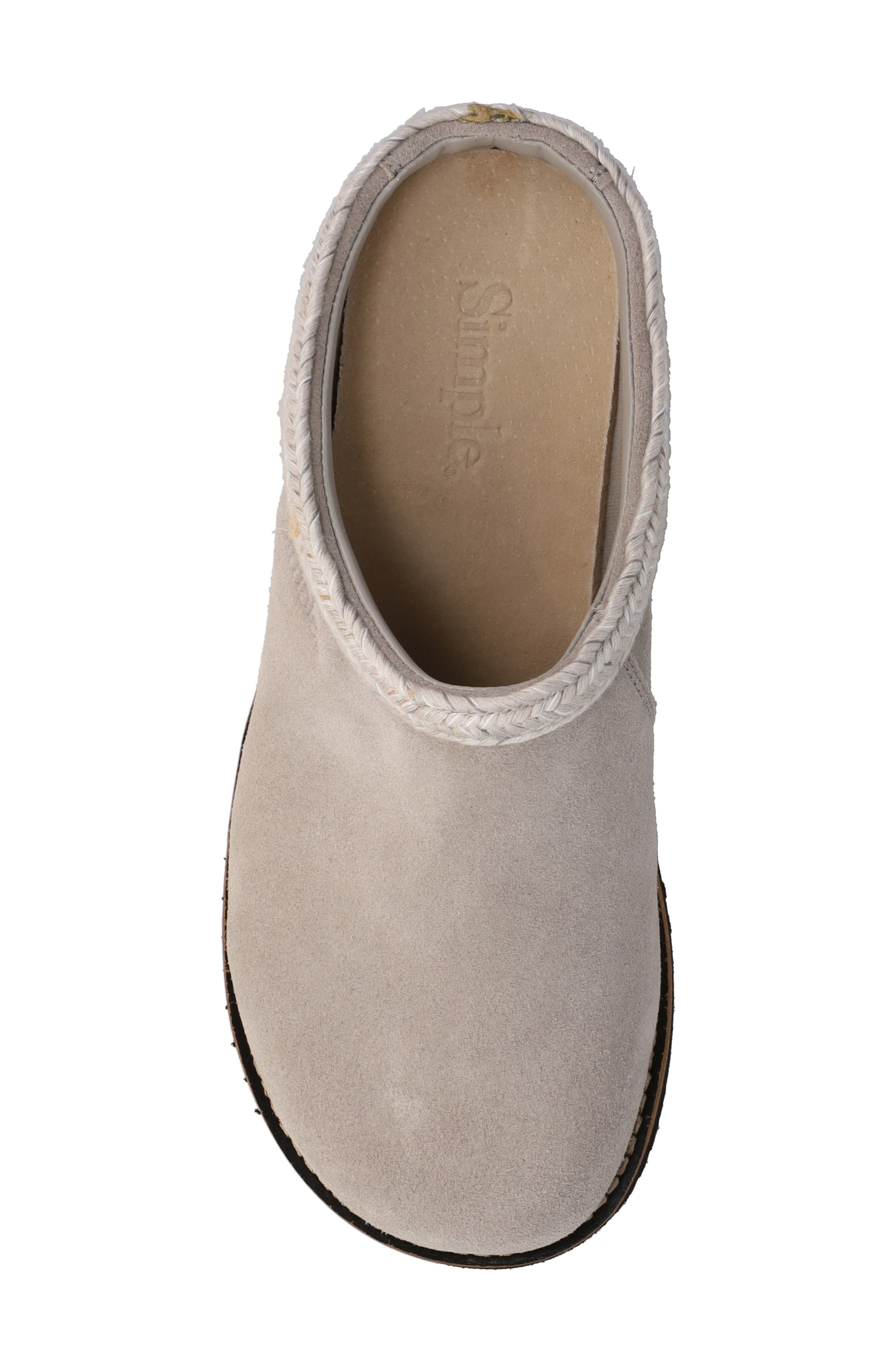 Original Suede Clog, Alternate, color, STONE