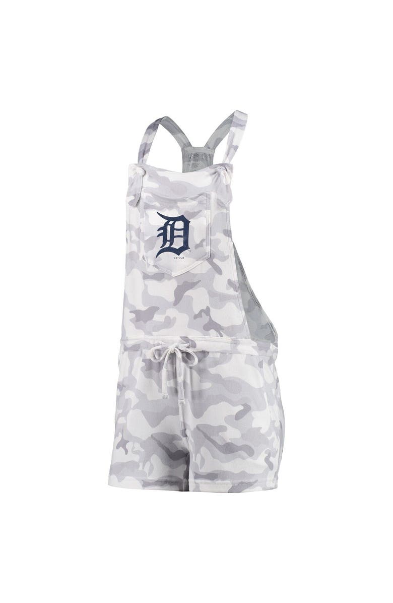 CONCEPTS SPORT Women's Concepts Sport Gray Detroit Tigers Camo Romper Overalls, Alternate, color, 