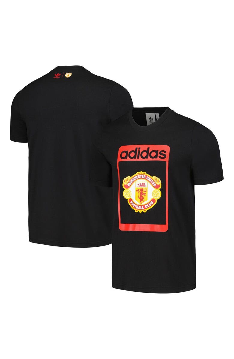 adidas Originals Men's adidas Originals  Black Manchester United Club T-Shirt, Main, color, 