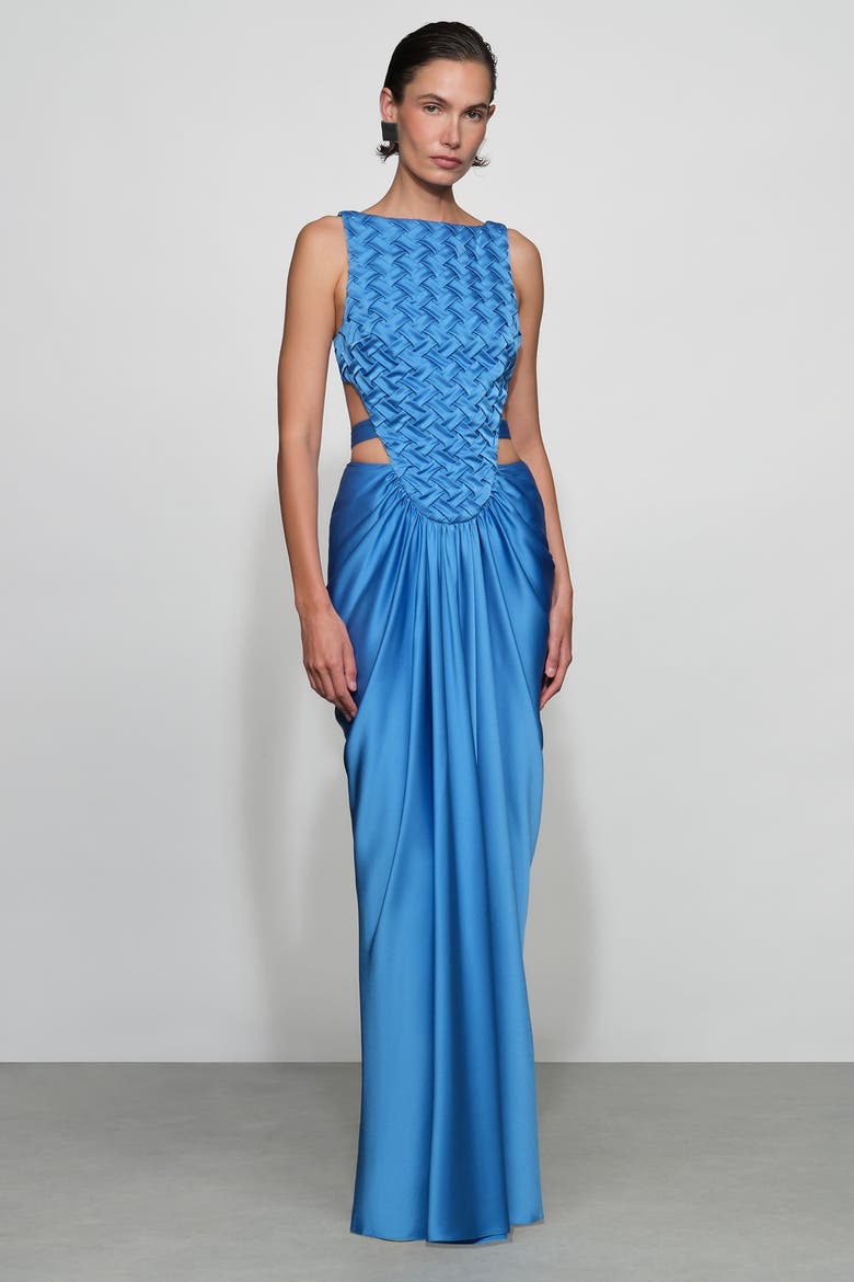 Magdalen Gown, Alternate, color, Ocean