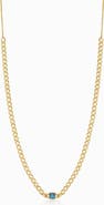 Oradina 14K Gold Dazzle Me Curb Choker Necklace