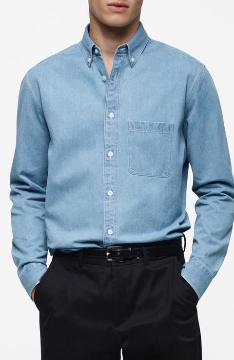 Blue Denim Shirts for Men | Nordstrom