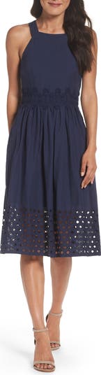 green emerald velvet dress Vince Camuto Plum Floral Print Fit-and-Flare Dress  SilkRoll