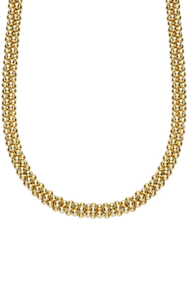 LAGOS Caviar Bead Rope Necklace, Alternate, color, Yellow Gold