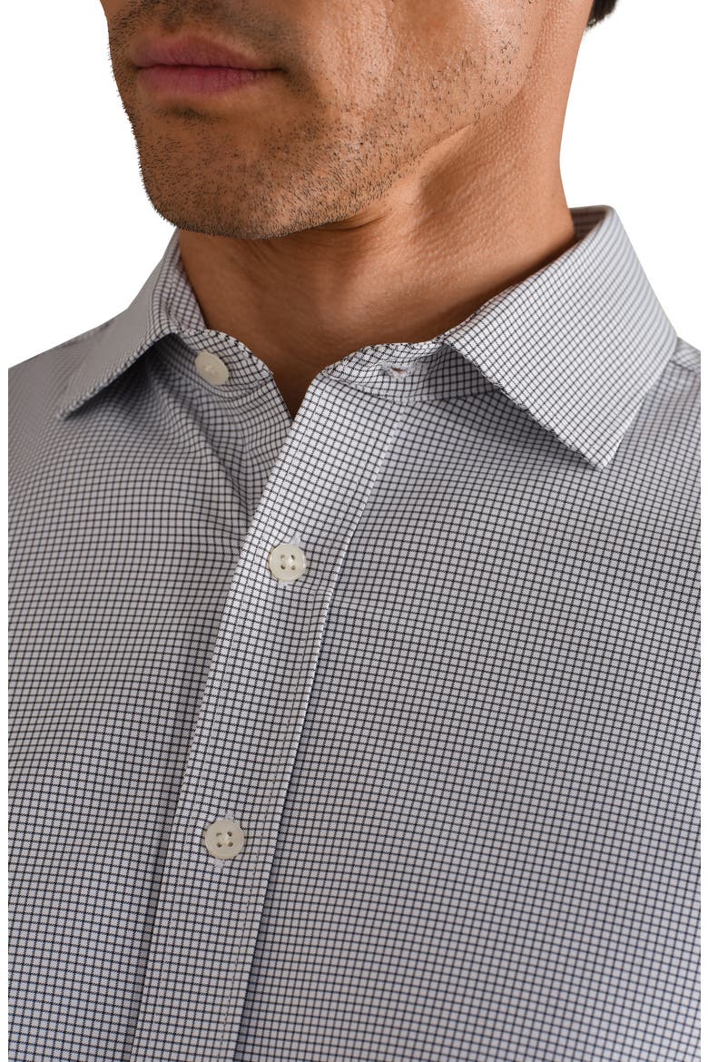 State of Mind Grid Check Slim Fit Button-Up Shirt, Alternate, color, ASPHALT GRID