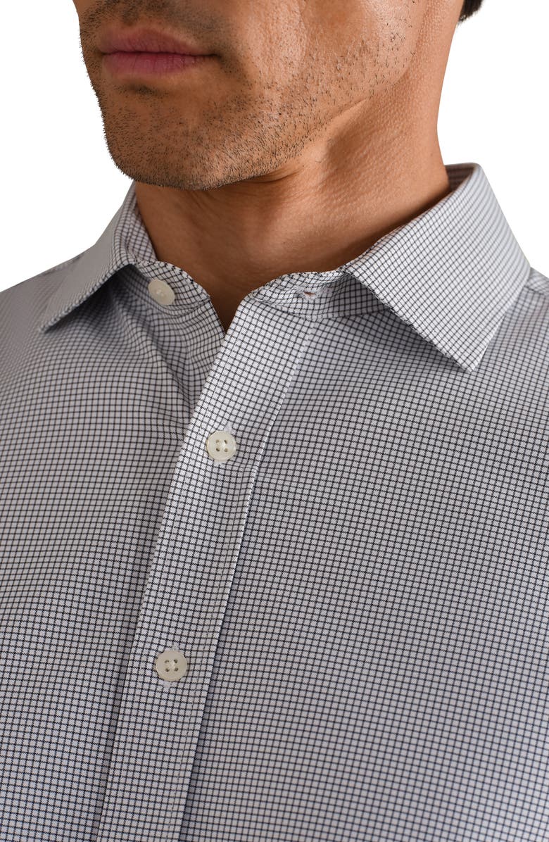 Rhone State of Mind Grid Check Slim Fit Button-Up Shirt, Alternate, color,