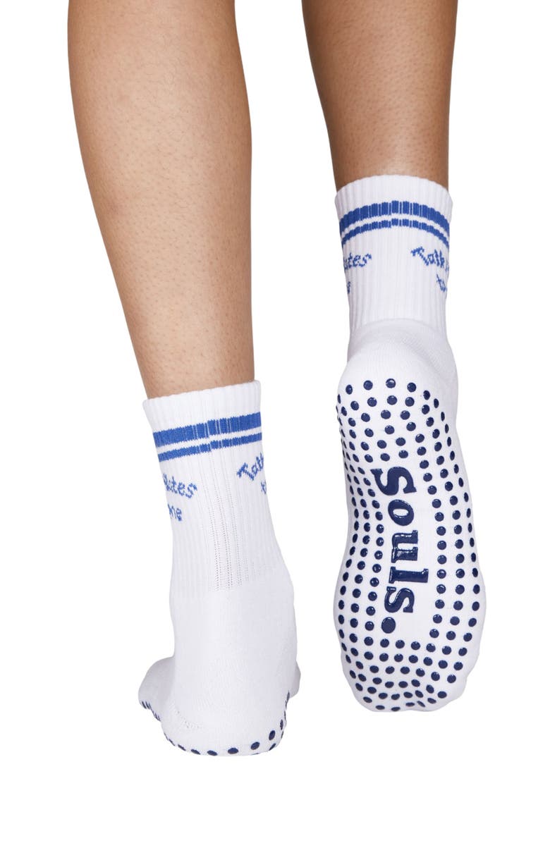 Souls. Pilates Ankle Grip Socks, Alternate, color, White