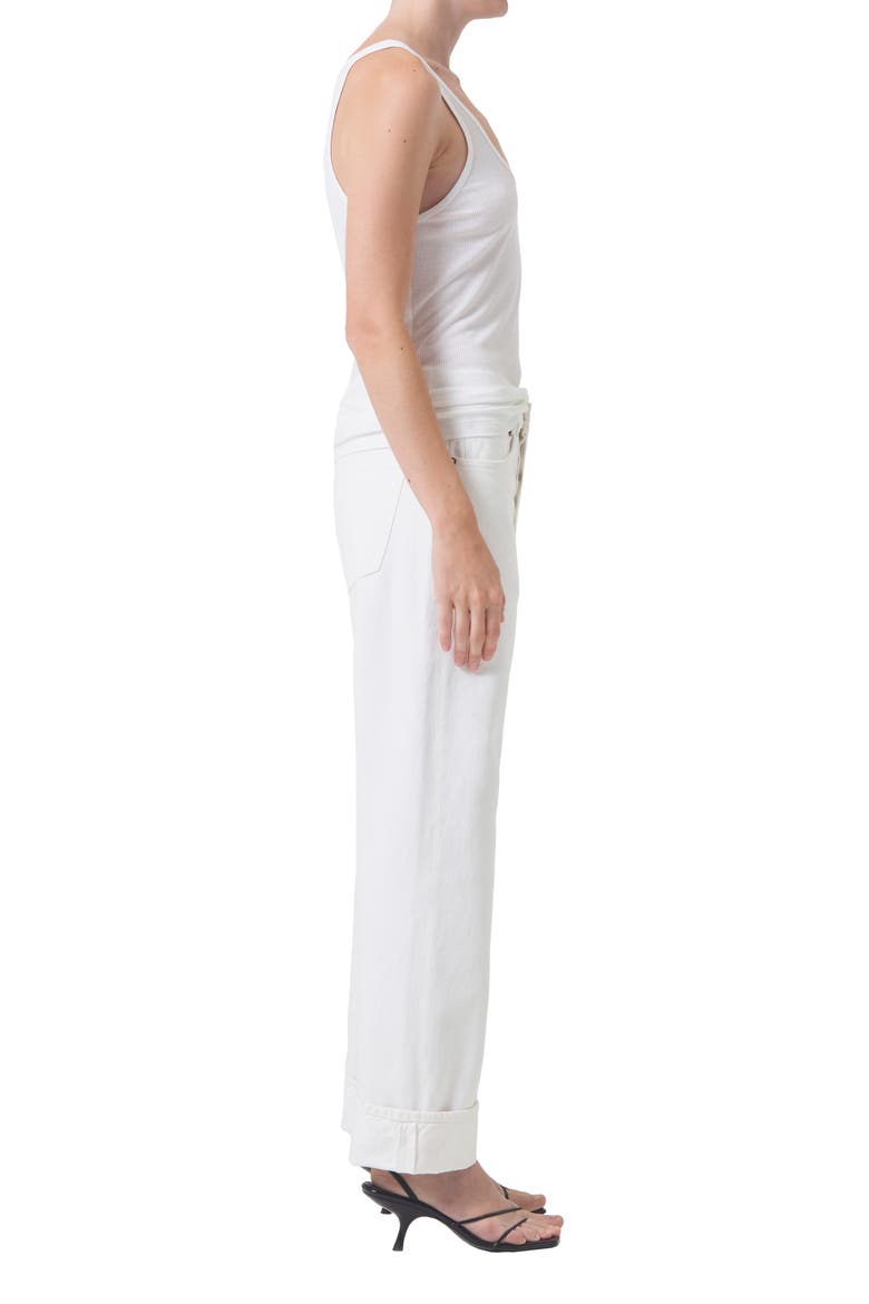 Fran High Waist Wide Straight Leg Jeans, Alternate, color, MILKSHAKE