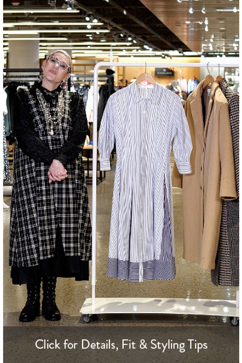 Stripe Cotton Poplin Shirtdress video