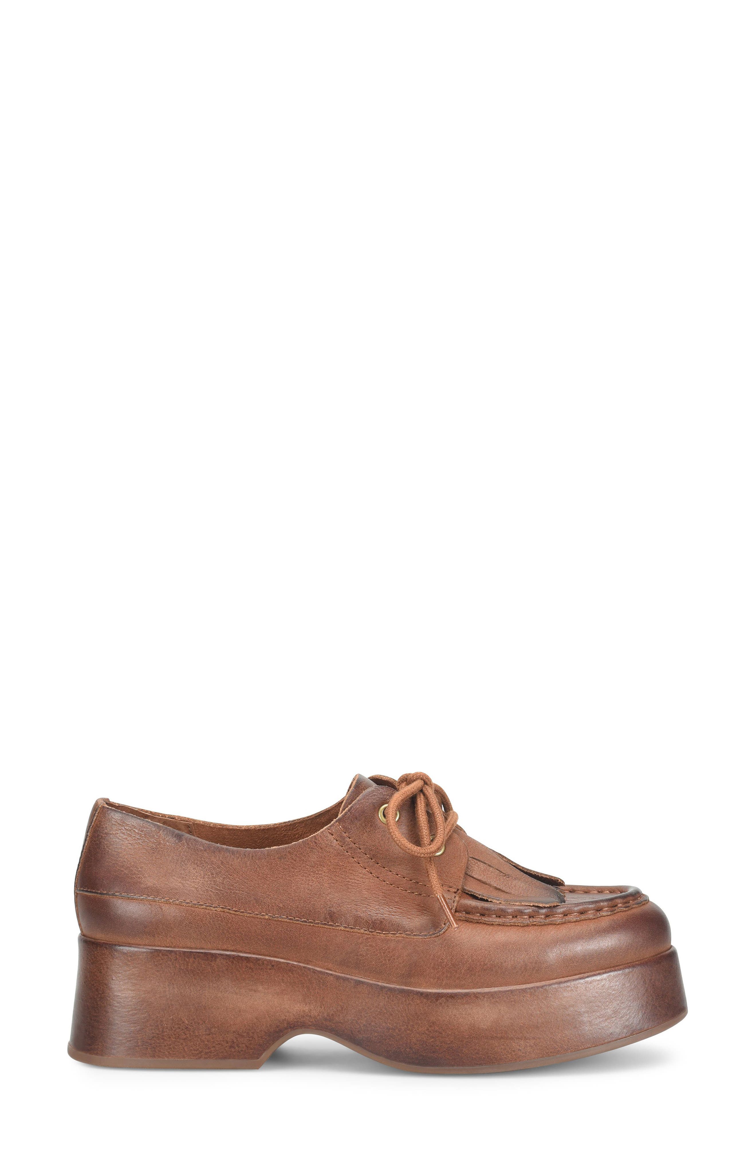 Penelope Platform Derby, Alternate, color, TAN