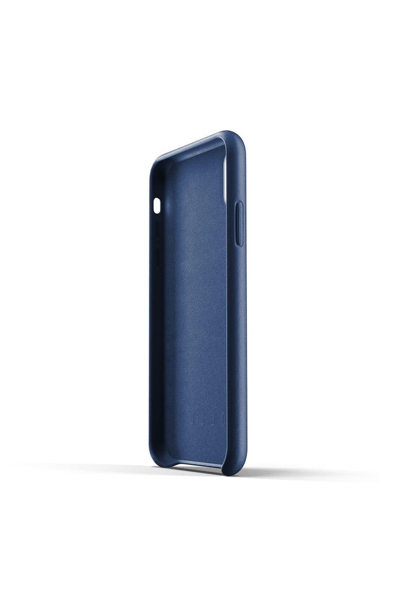 MUJJO Full Leather Wallet Case for iPhone XR, Alternate, color, Monaco Blue
