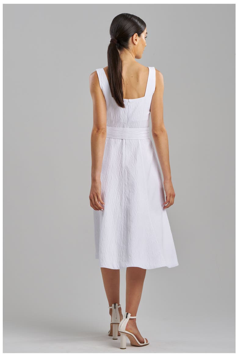TEXTURED JQD Square Tank Dress, Alternate, color, WHITE