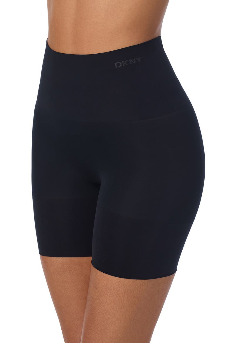 Seamless Litewear High Leg Shaper Shorts, Main, color, BLACK