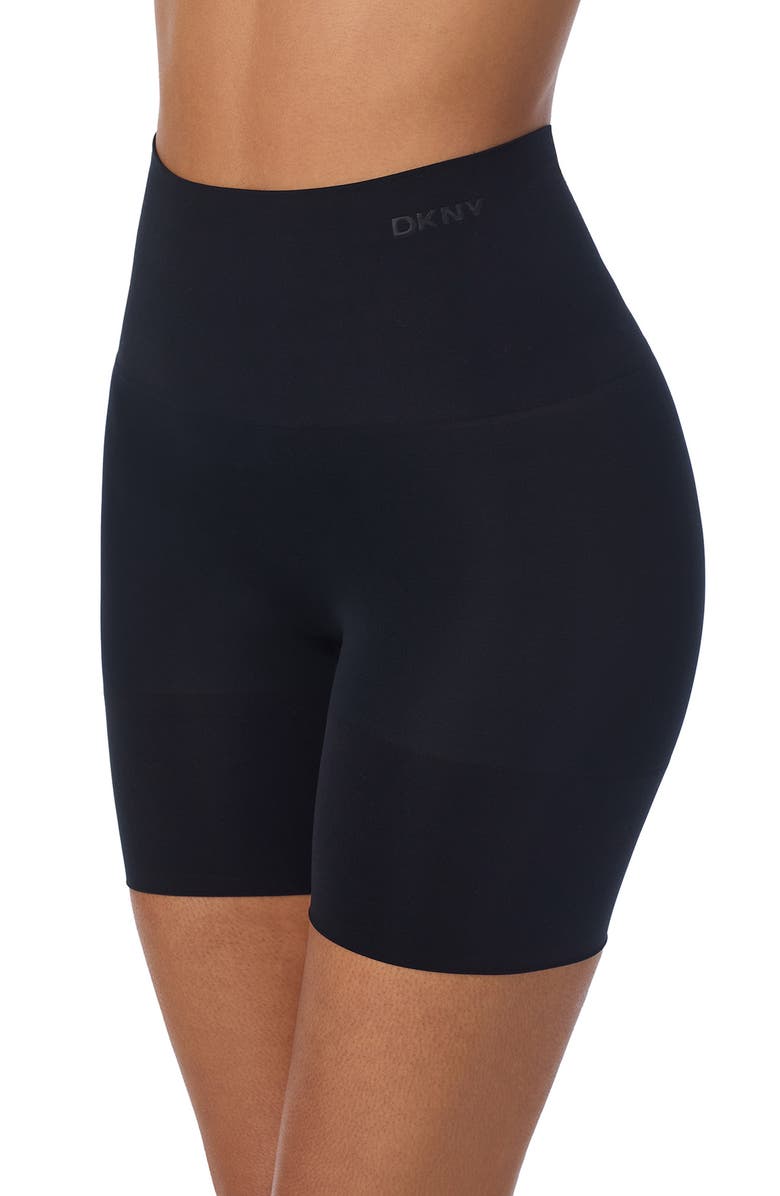DKNY Seamless Litewear High Leg Shaper Shorts, Main, color, 