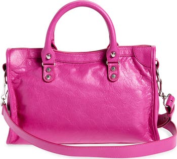 Balenciaga Small Le City Crinkle Leather Top Handle Bag Balenciaga Small Le City Crinkle Leather Top Handle Bag